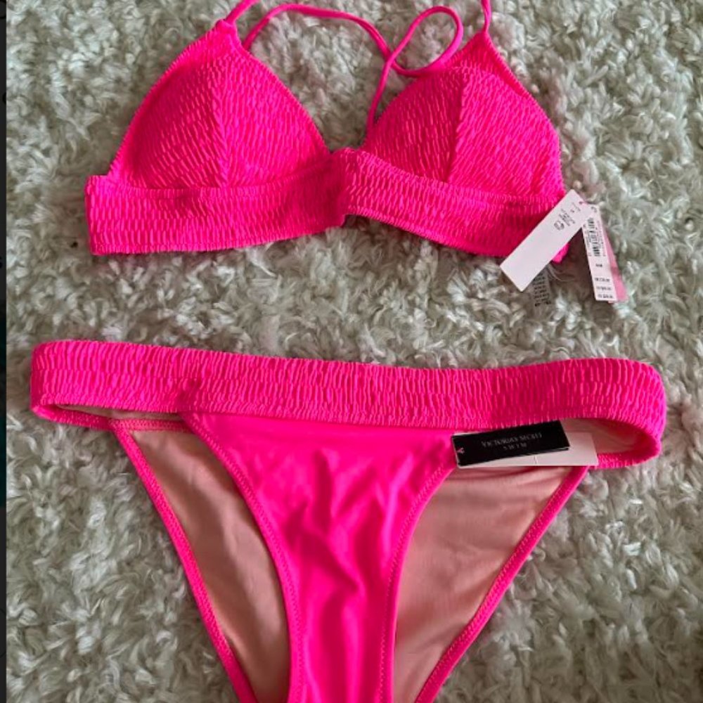 Victoria Secret Hot Pink Two Piece Bikini
